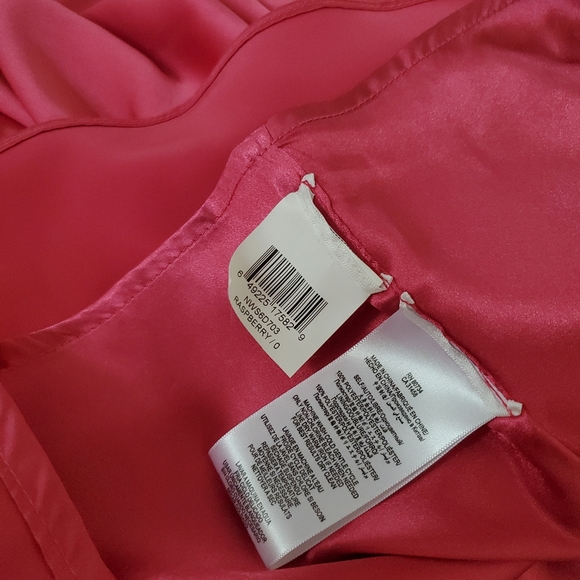 BCBG MaxAzria CERISE DEEP-V PLEATED LONG GOWN - Picture 12 of 16